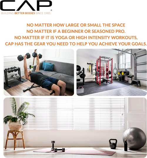 CAP Barbell 24" Utility Rack for Dumbbells, Kettlebells & Medicine Balls - Heavy-Duty Storage Solution