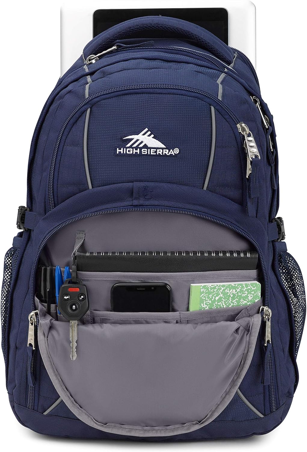 High Sierra Swerve Laptop Backpack, Crimson/Black, One Size
