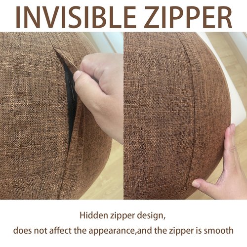 AOLIAZMAX Sitting Ball Cover, Air Stopper Plug Pin Adapter, 65cm 75cm Birthing Ball Exercise Ball Cover for Pregnancy Ball Yoga Ball Core Ball Covers Storage Bag Accessories (No Yoga Ball)