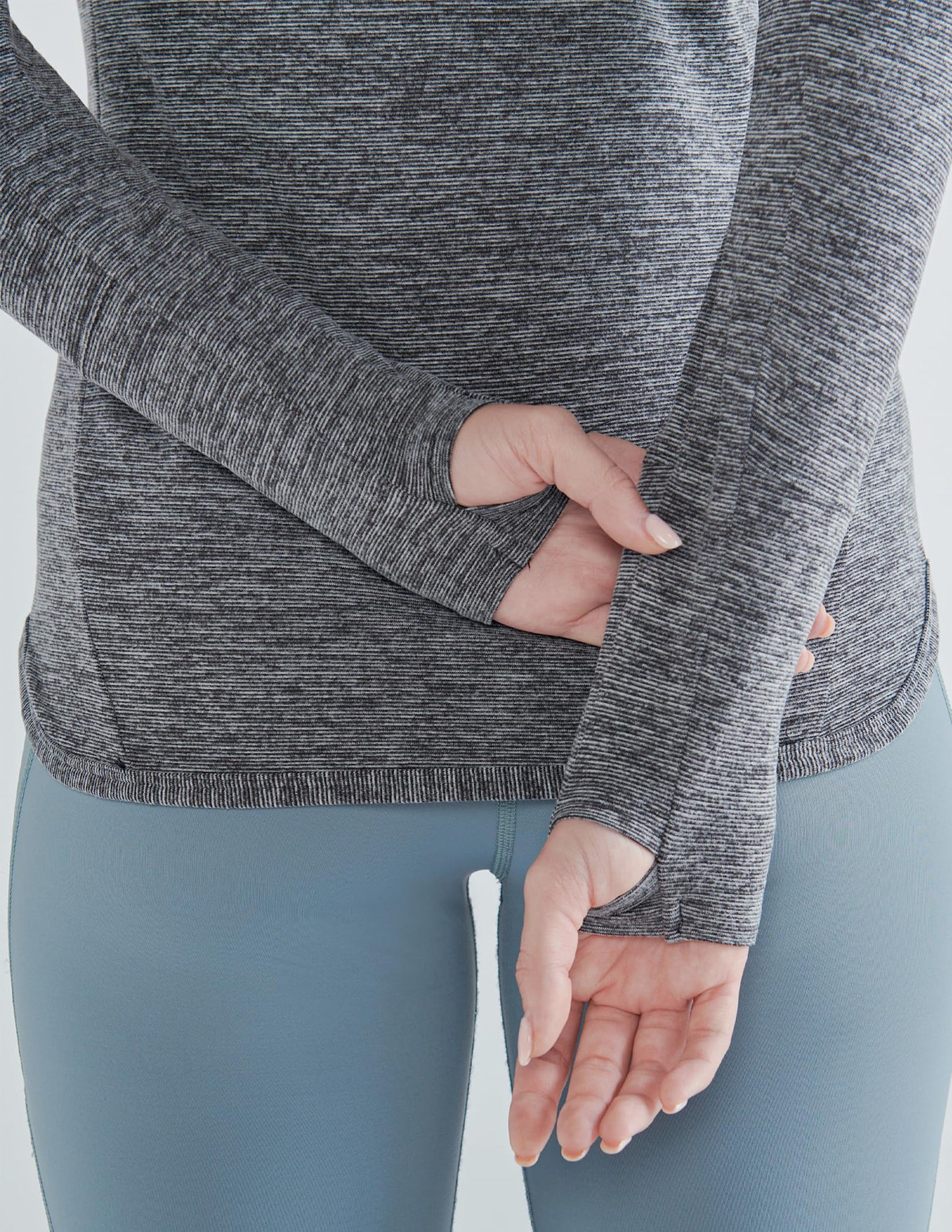 3 Pack Women's Thermal Fleece Shirts Long Sleeve Mock Turtleneck Running Active Tops Workout Cold Weather Gear (Set 2, X-Large)