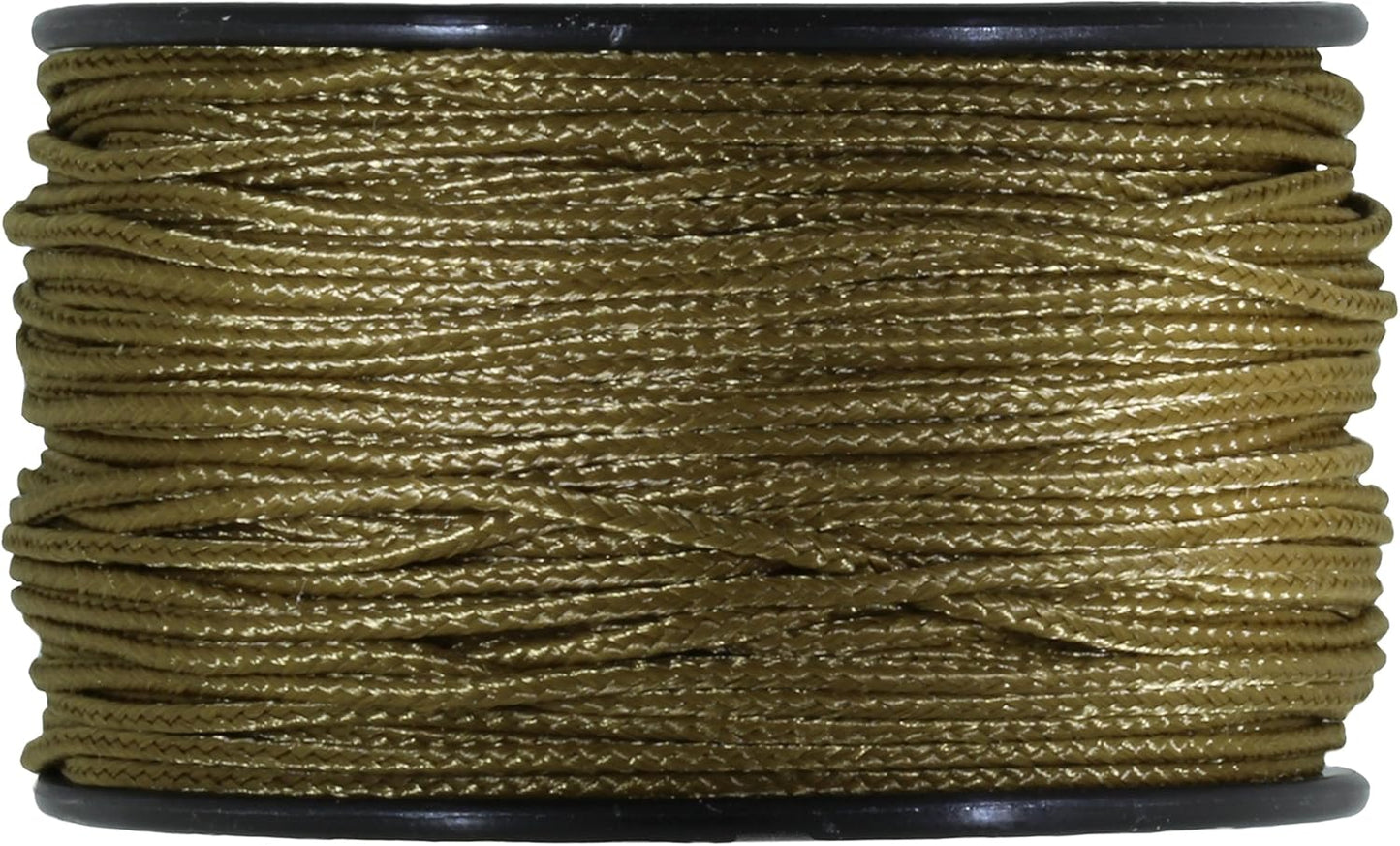 JIG PRO SHOP Black 1.18mm x 125' Micro Cord Paracord - Made in The USA