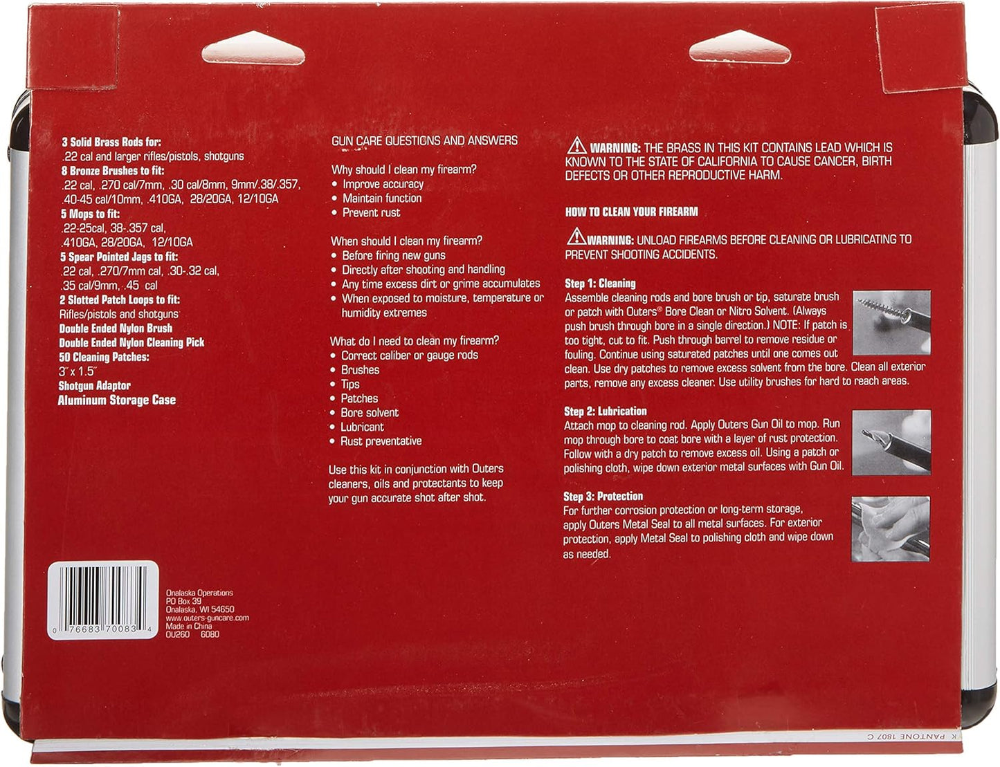 Outers 28 - Piece Aluminum Gun Care Case