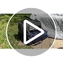 Black Waterproof Outdoor Blanket 82x55 Inches Sherpa Fleece Camping Picnic
