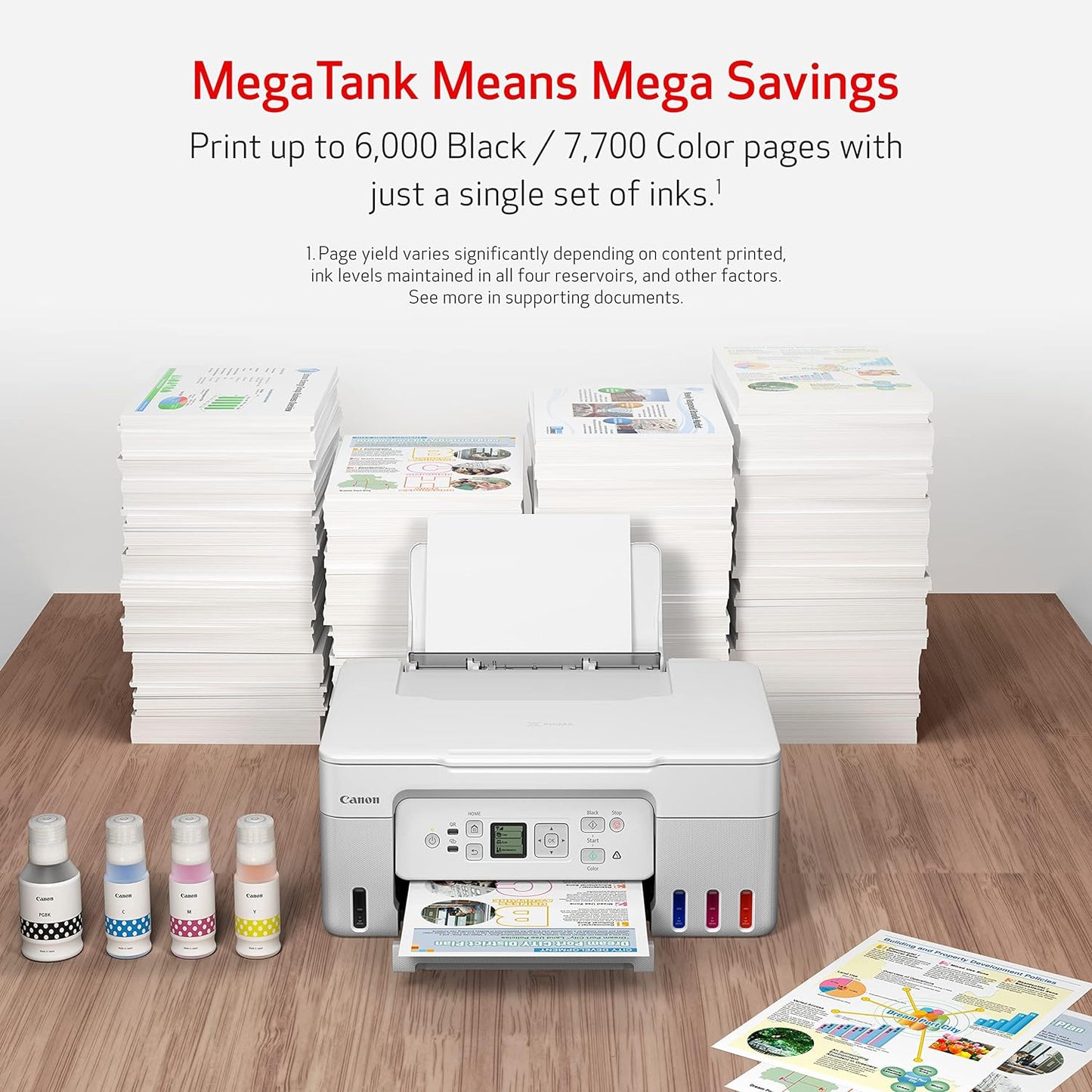 Canon MegaTank G3270 All-in-One Wireless Inkjet Printer. for Home Use, Print, Scan and Copy