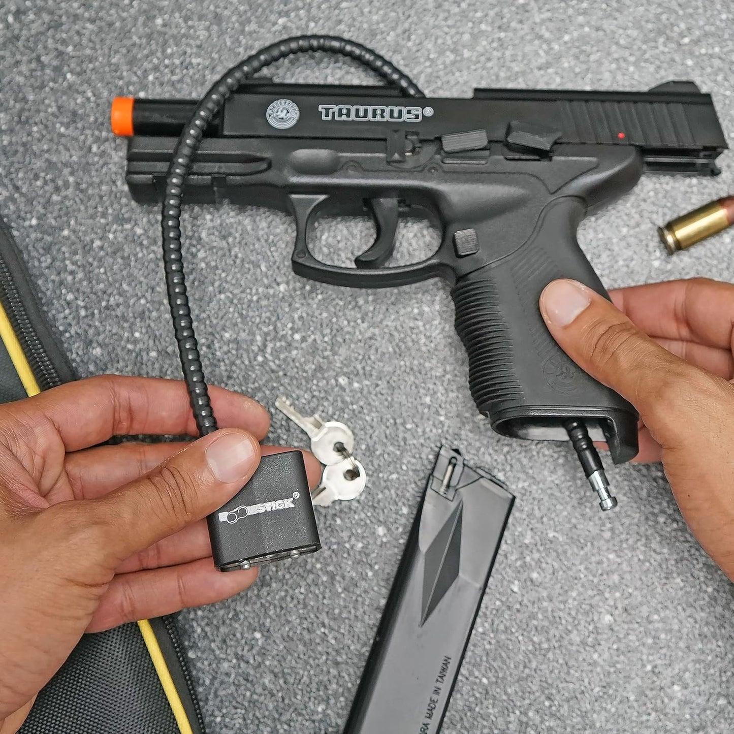 BOOMSTICK Cable Gun Lock - Keyed Different - 15" Cable Length