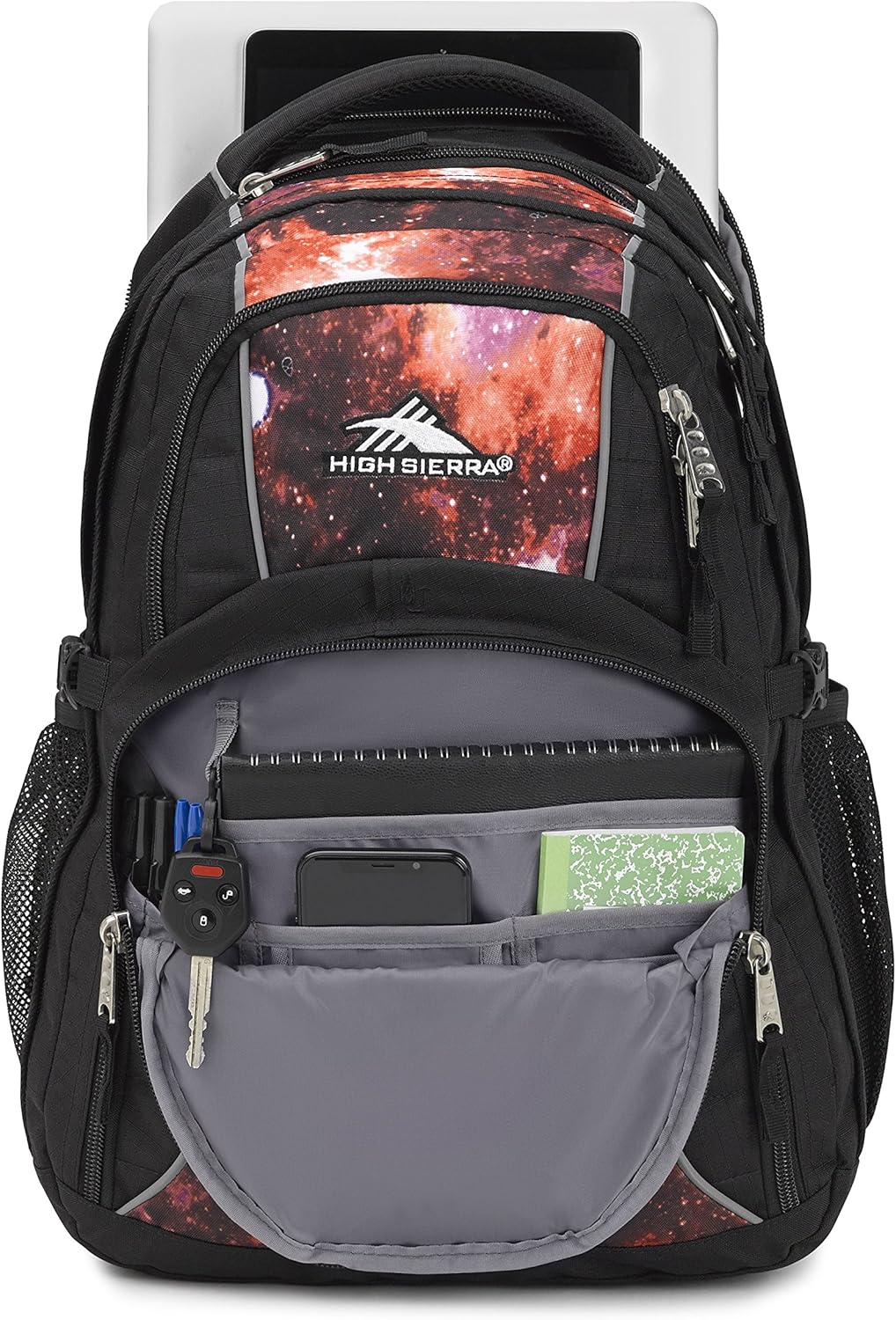 High Sierra Swerve Laptop Backpack, Crimson/Black, One Size