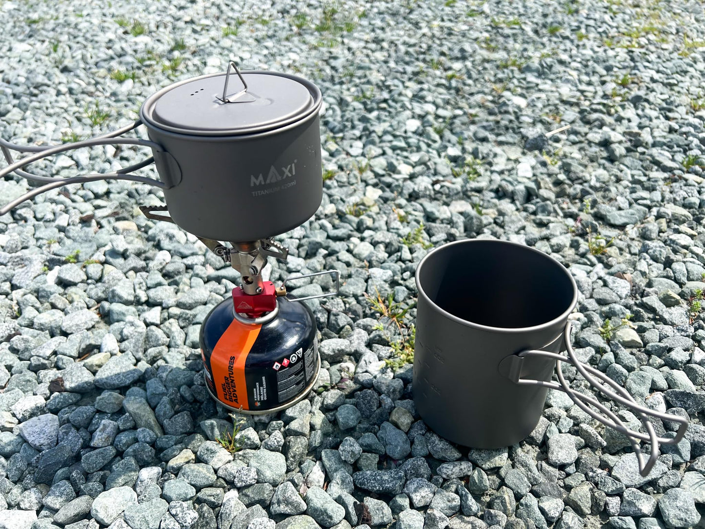 Titanium 750ml Pot and Bowl Combo Set - Seamless Fit for Effortless Outdoor Adventure