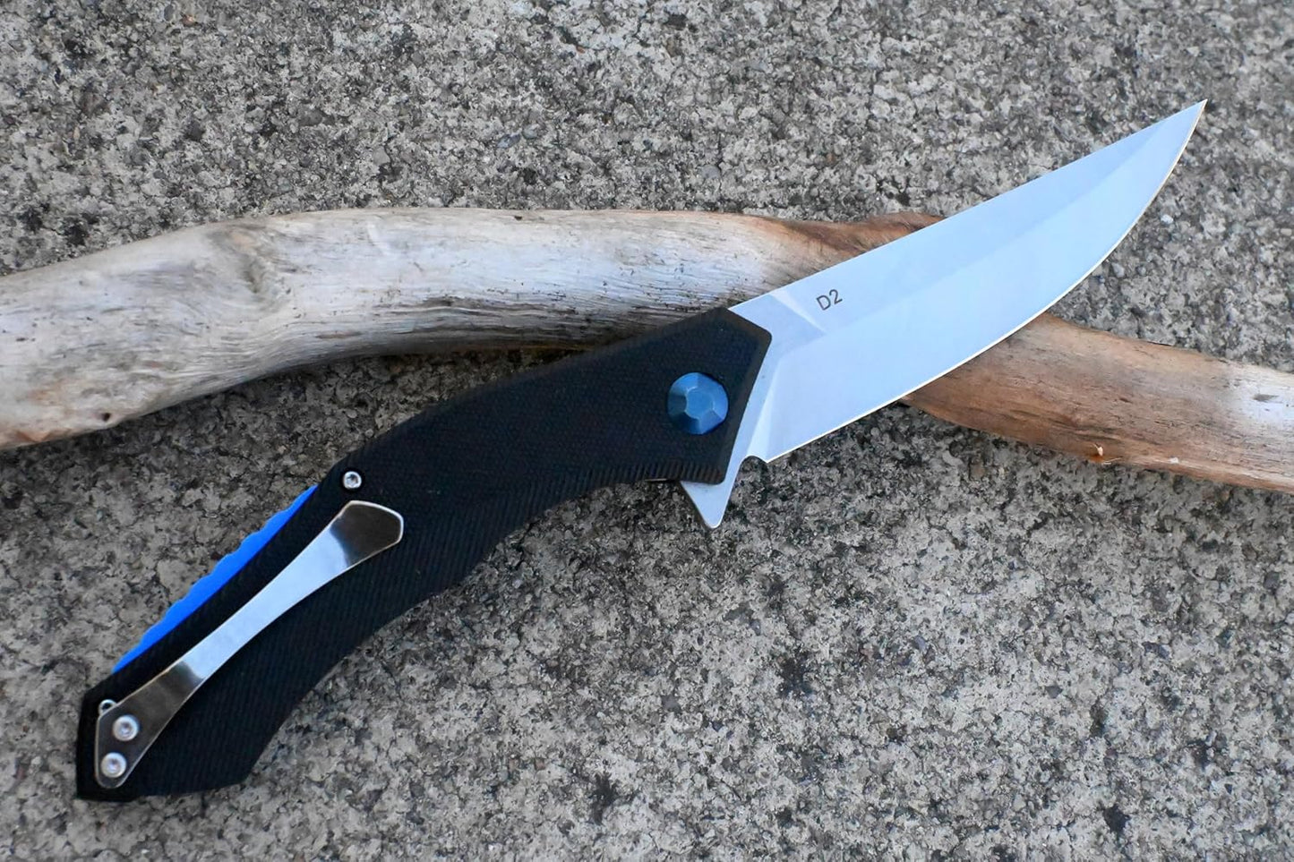 YAK & YETI Multifunctional Folding Knife- Everyday Carry Knife for Men and Women - Indoor or Outdoor-Camping and Hunting knife-D2 steel Blade knives