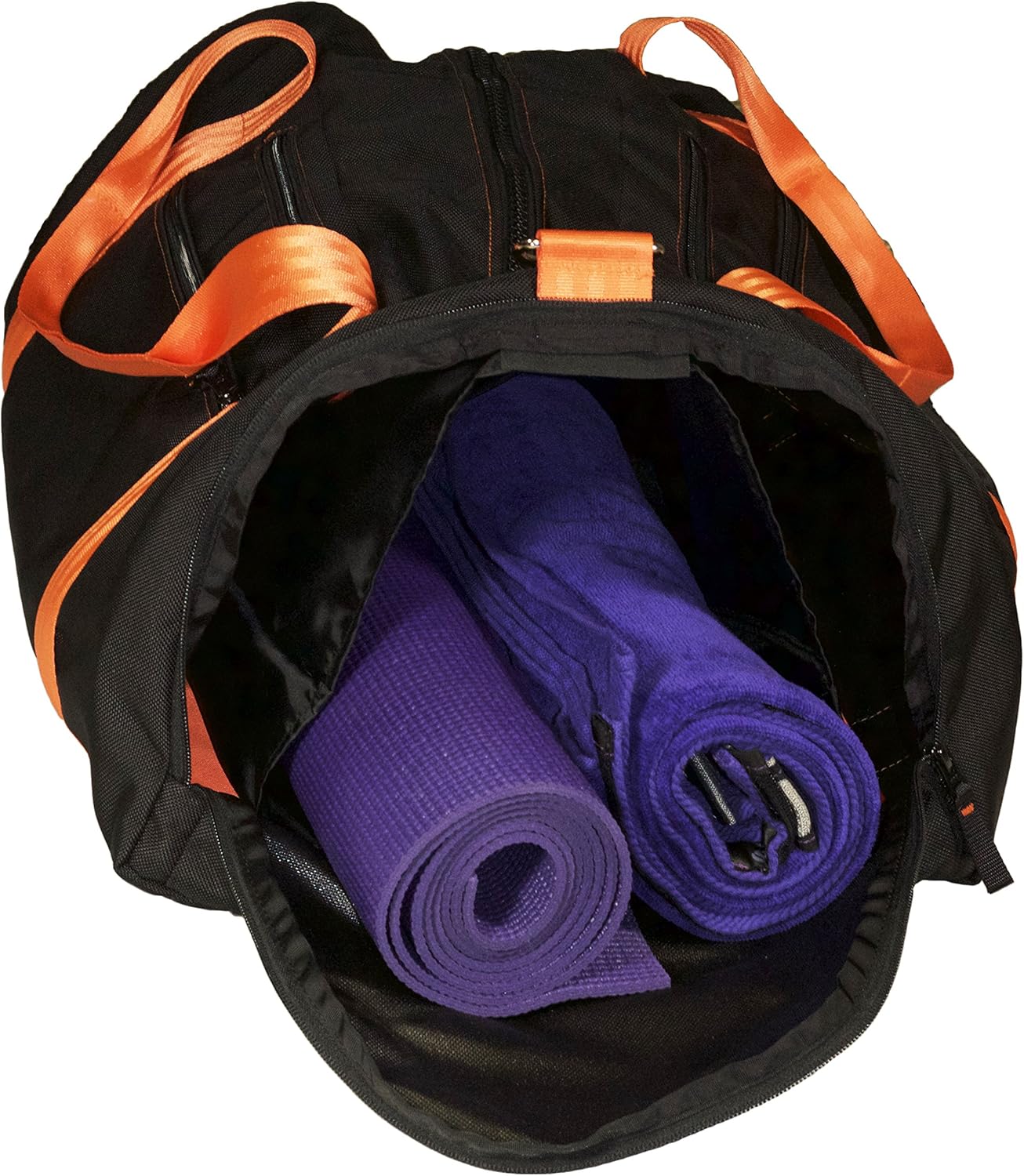 Modular Gym Bag (Black w/Orange Straps)