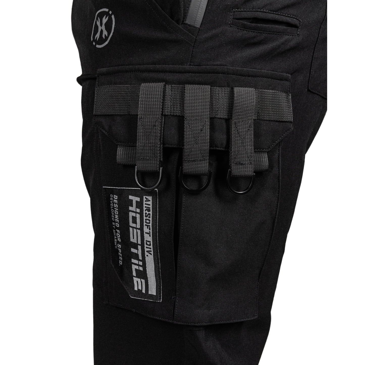 HK Army Hostile Straight-Leg Recon Jogger Pants for Airsoft and Paintball - Medium Black