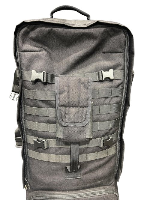 ESKI 1000D Cordura MOLLE Pouch Tactical Dual Phone Holder with Velcro Closure, Military-Grade Open-Top Phone Carrier for Belt Backpack Fits 6.7" cellphones or Cellphone+Power Bank