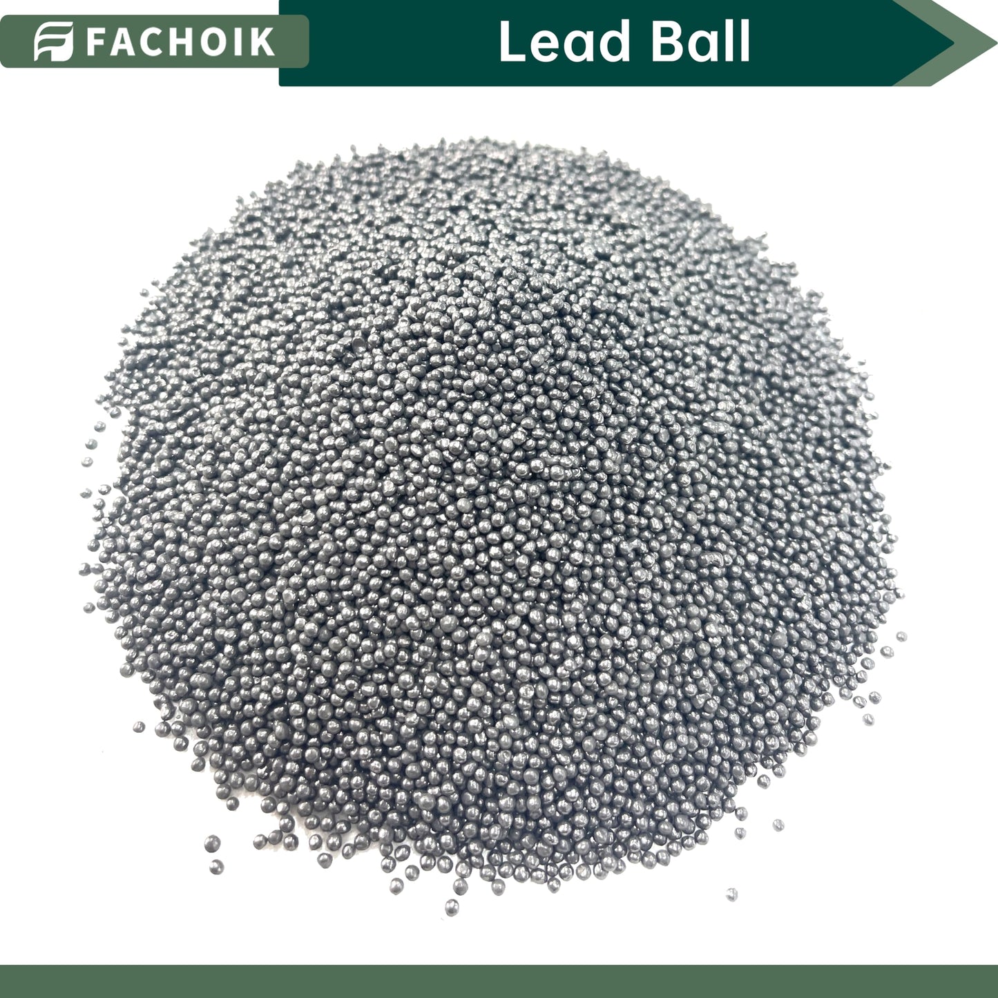 Fachoik Lead Shot Balls 99.9% Pure (2.4mm) for Slingshot Ammo, Shotgun Pellets, Consistent Weight(4 Pounds)