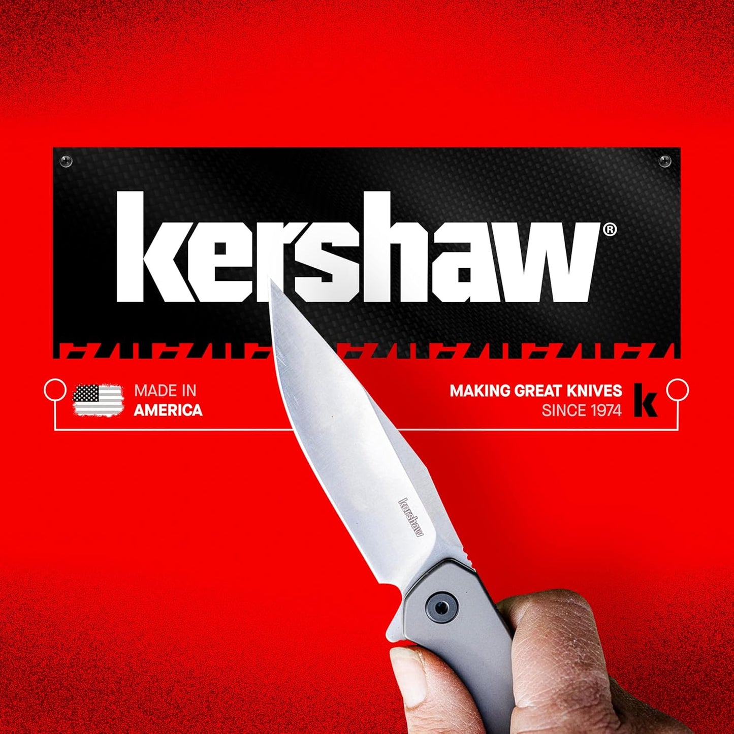 Kershaw Filter Frame Lock Knife Stainless Steel (3.25" BlackWash) 1306BW