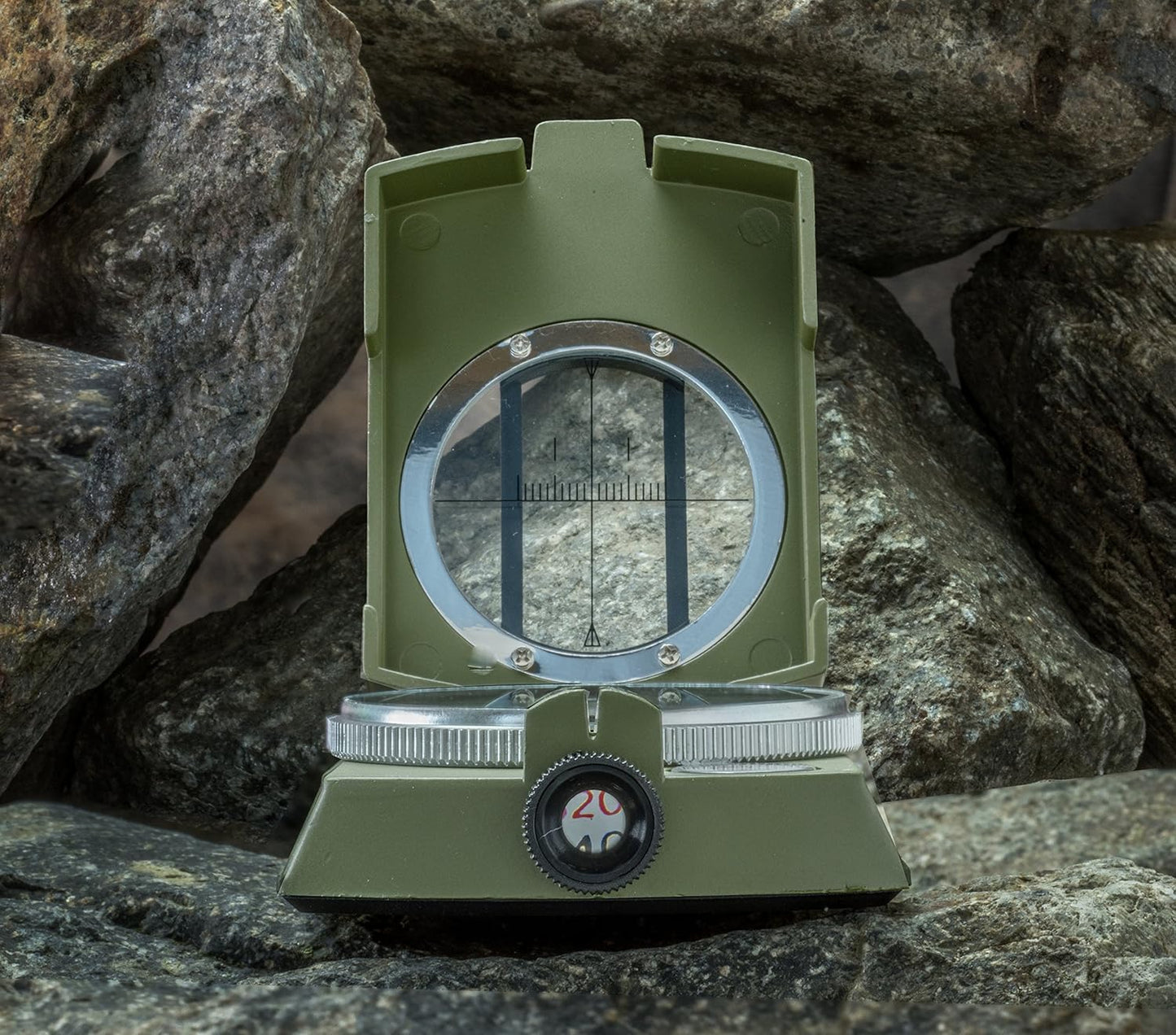 SE Military Lensatic and Prismatic Sighting Survival Emergency Compass with Pouch - CC4580