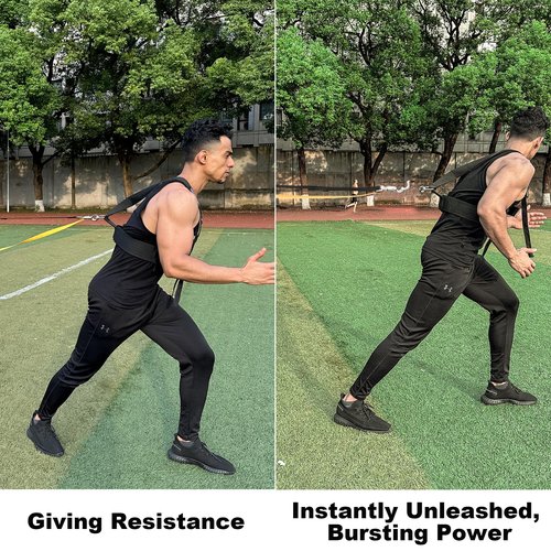POWER GUIDANCE Speed Training Equipment/Overload Running Resistance & Release, Agility and Speed Equipment for Sprint Running and Football, Basketball, Soccer,Softball