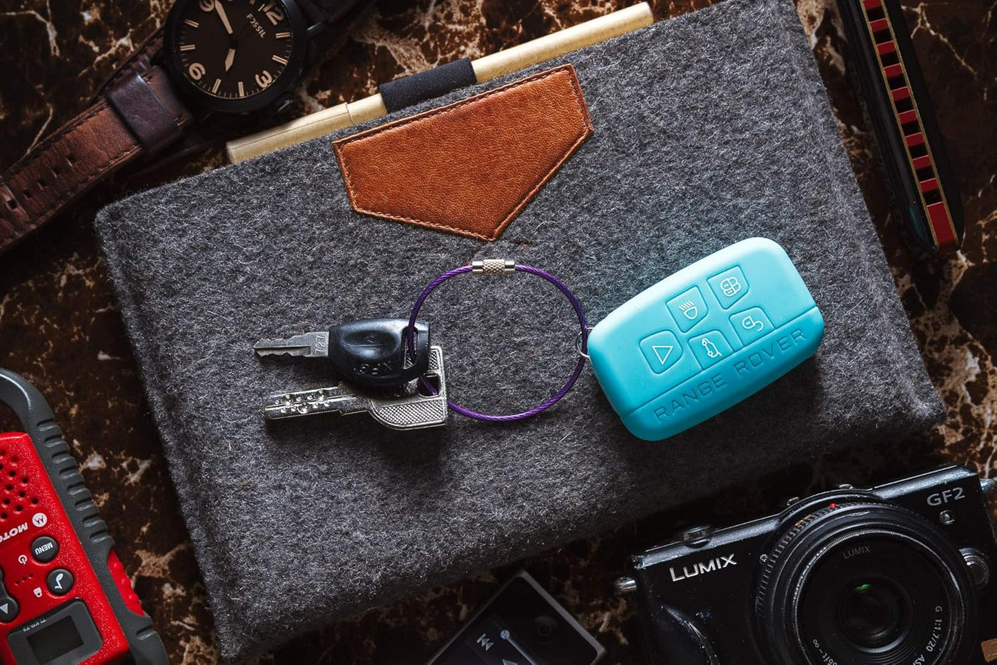 Large Key Ring Wire Stainless Steel Keychain Car Cable Keyring Loop Luggage Tag Hinge Keepers Binding Carabiner Big Locking