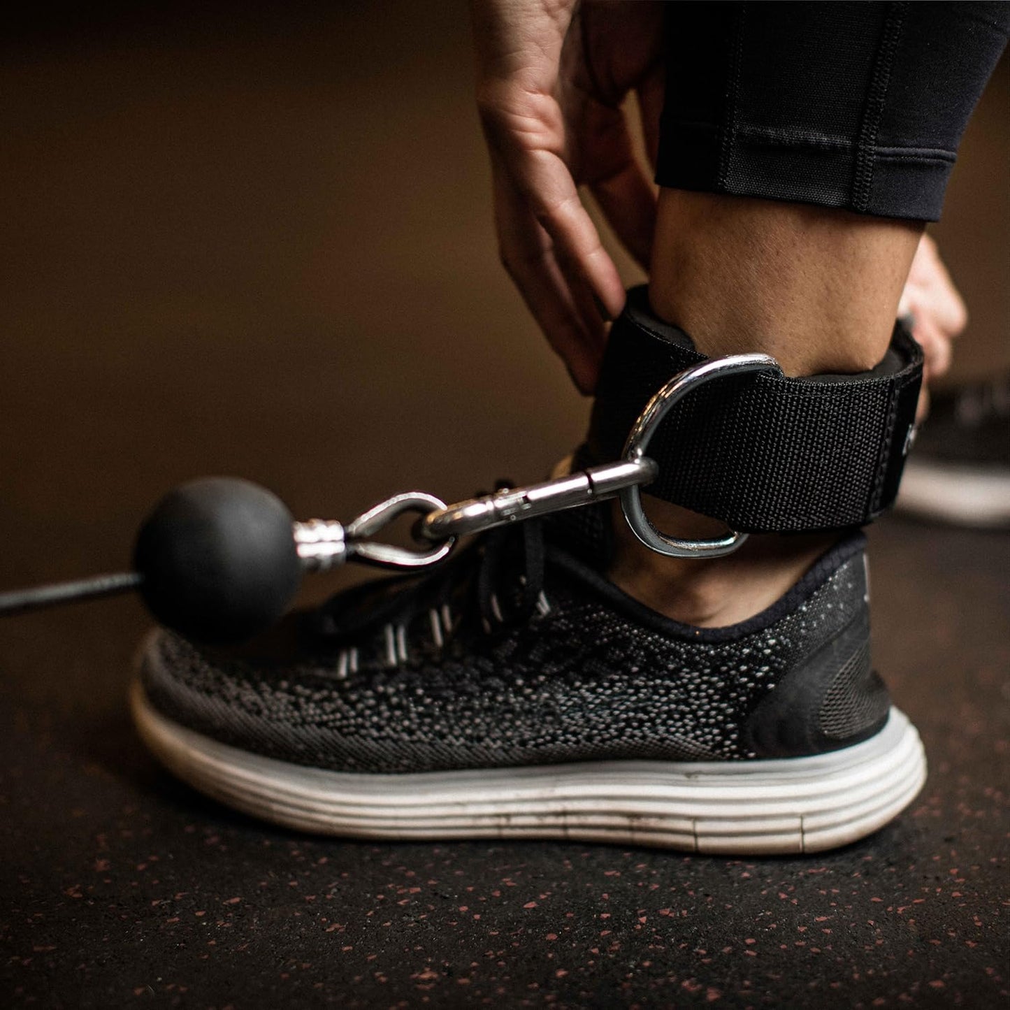 Harbinger Ankle Cuff: Premium Adjustable Support for Strength Training, Cable Machines, and Resistance Workouts – Enhance Comfort and Performance