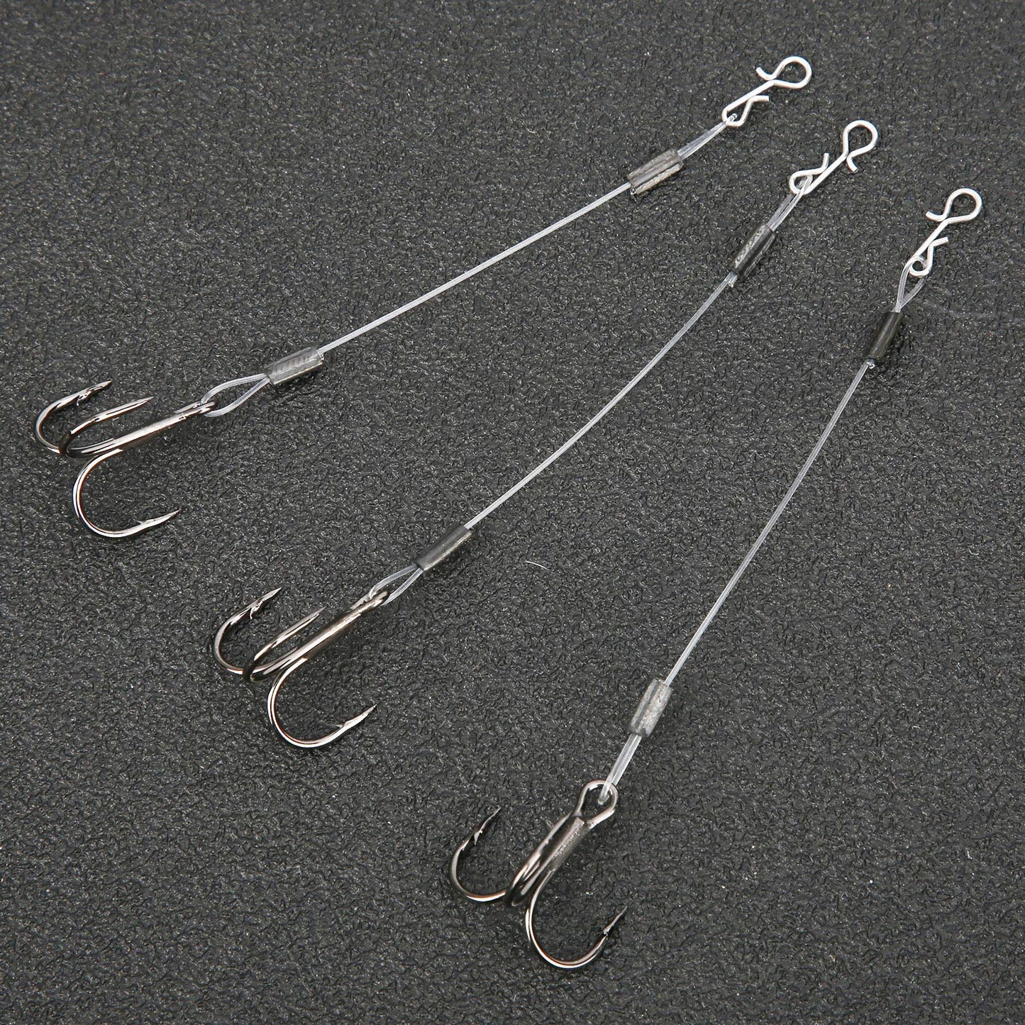 Haosie Stinger Hooks Walleye, Trailer Hooks Fishing, 6PCS Treble Hook, SGWL PK110 10cm / 4in Bass Hook for Lure Fishing