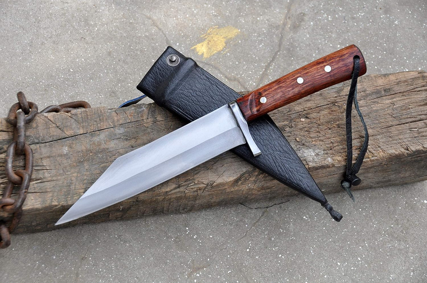 Unleash Versatility: 8-Inch Seax Knife for Hunting, Camping, Tactical, and Survival Adventures- Handforged in Nepal-come with Sheath-Tempered