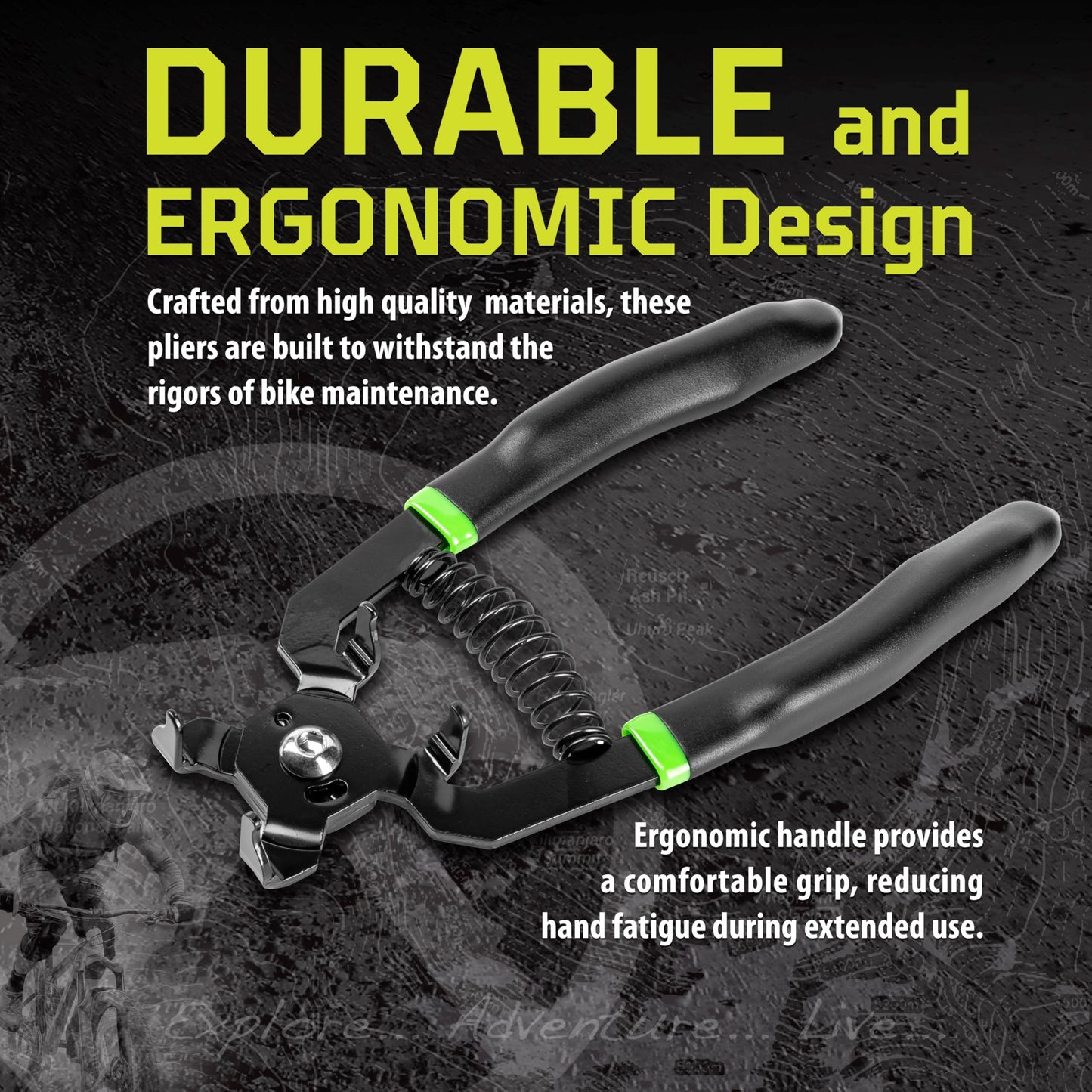 Kilimanjaro Cycle Series 2-in-1 Master Bike Chain Link Pliers, Compact and Lightweight Roadside Bicycle Repair - 910543ECE