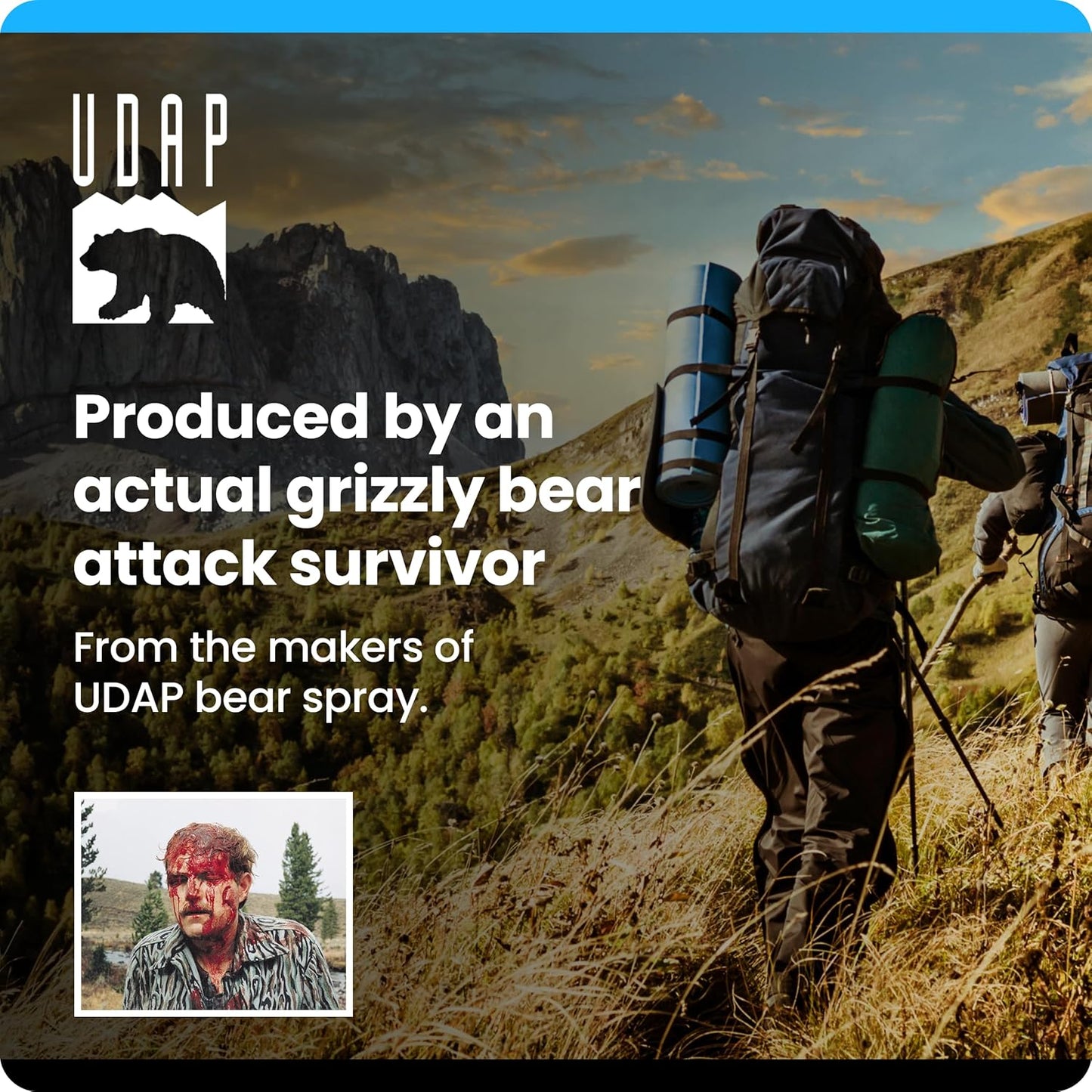 UDAP/Griz Guard Inert Training Unit - Practice Bear Spray Canister, No Active Pepper Ingredient, 12I, 7.9 oz