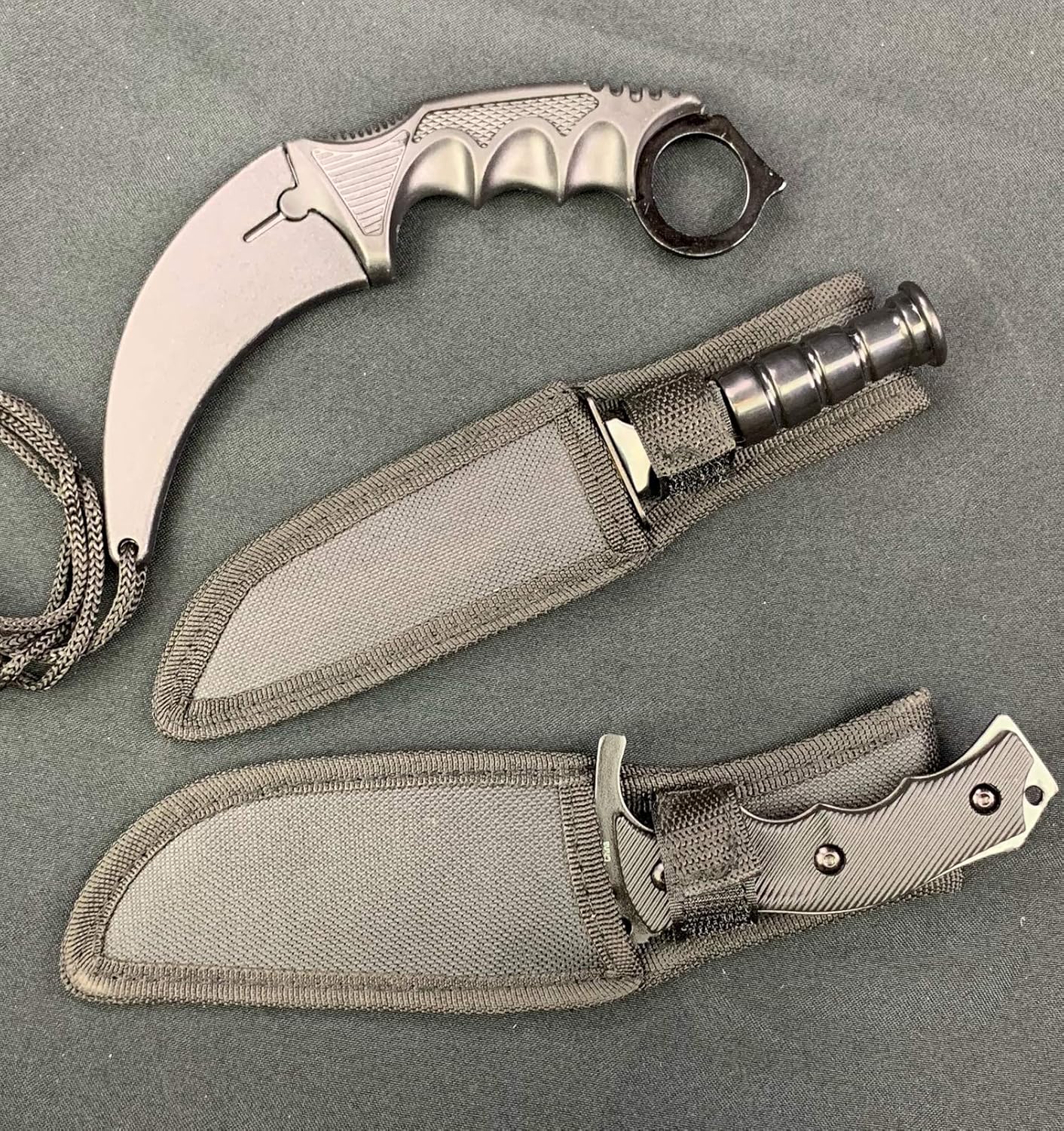 Falcon Knives CSGO Tactical Fixed Blade Set. 3 PCS Tactical Daggers. 2 Different Combo. for Collection, Gift, and Outdoors Camping Cut Ropes, Branches