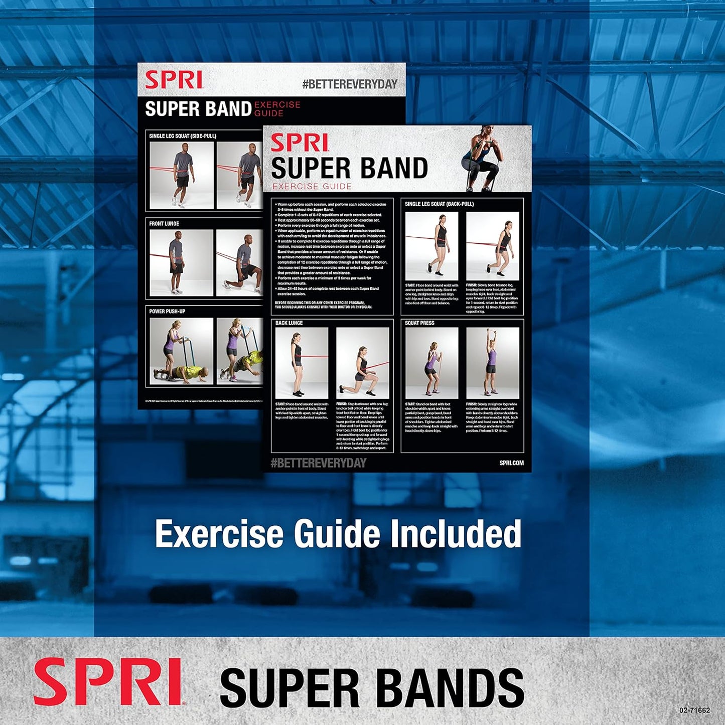 SPRI Superbands - Resistance Band for Assisted Pull-ups, Core Fitness, and Strength Training Resistance Exercises - Versatile Tool for Flexibility, Stamina, and Balance - 2.5", Purple
