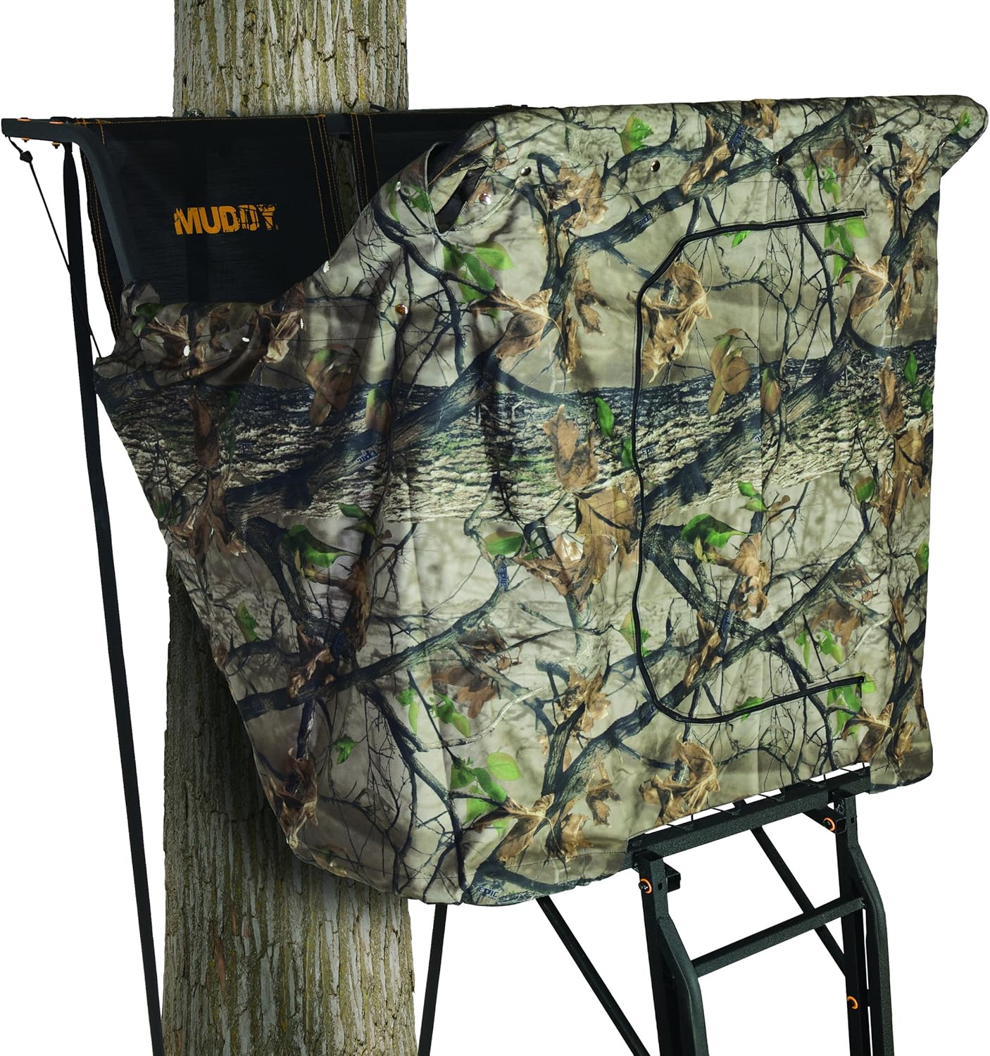 Muddy Made to Fit Blind Kit II - Camo Side Kick & Sky-Rise Ladder Stand, One Size