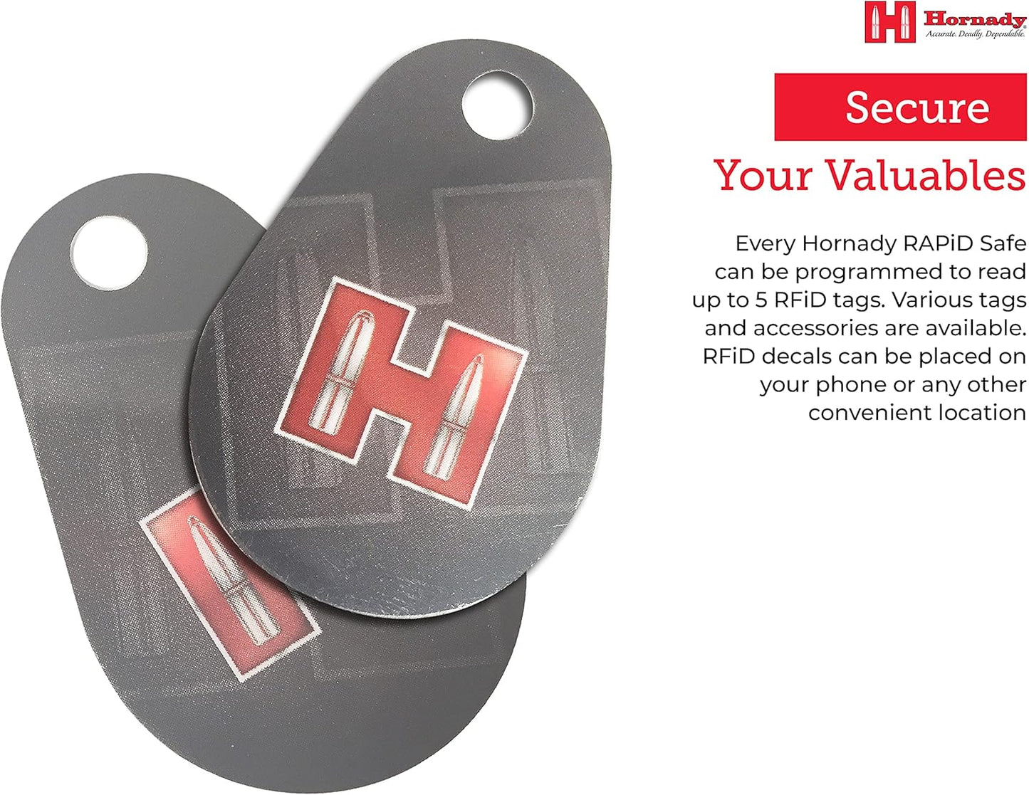 Hornady Rapid Safe Key Fob 2-Pack - Secure Access for Firearm Storage