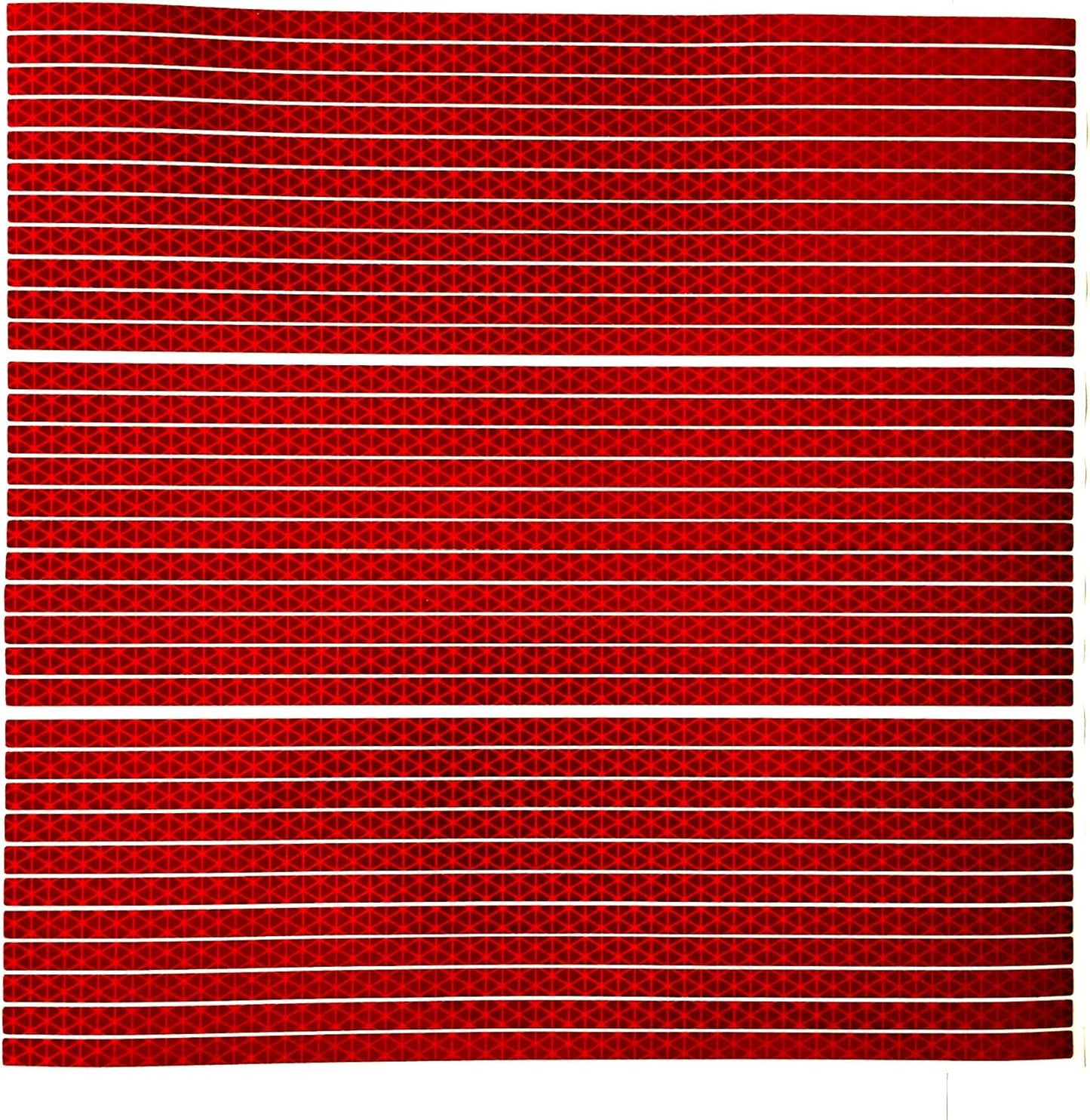 customTAYLOR33 High Intensity Reflective Straight Strips - (33) 12" Strips (Many Colors) (Red)