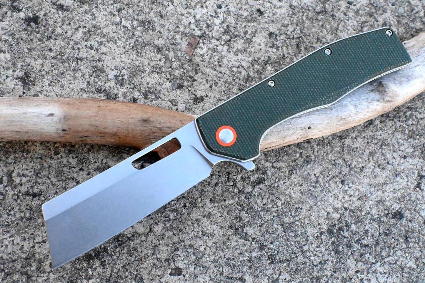 YAK & YETI Multifunctional Micarta Handle Folding Knife- Everyday Carry Knife for Men and Women - Indoor or Outdoor-Camping and Hunting knife-D2 steel Blade knives