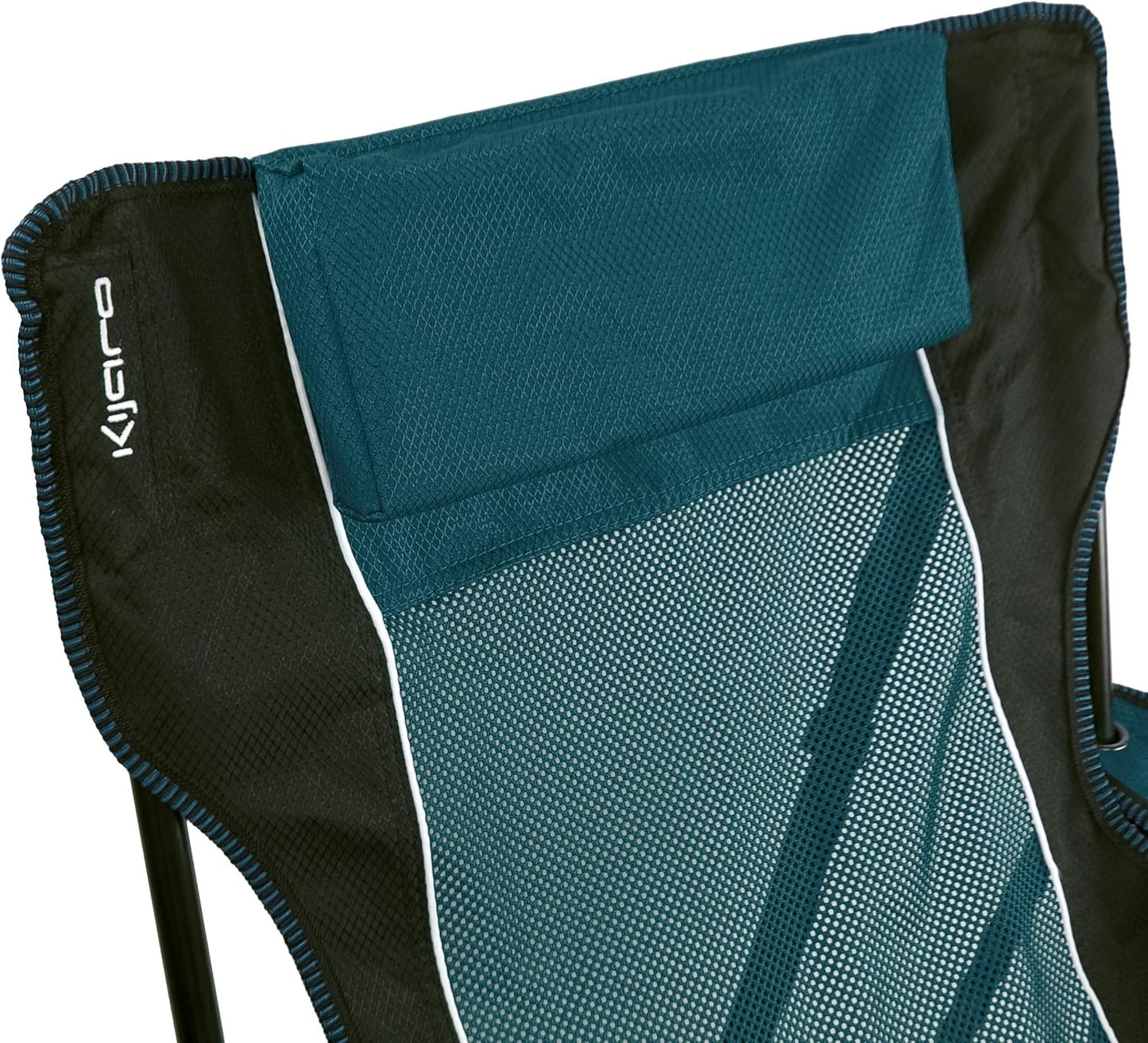 Kijaro Sling Folding Camping Chair - Enjoy The Outdoors in This Outdoor Chair with a Built-in Cup Holders and Side Organizer OR Side Cooler - Includes a Detachable Pillow