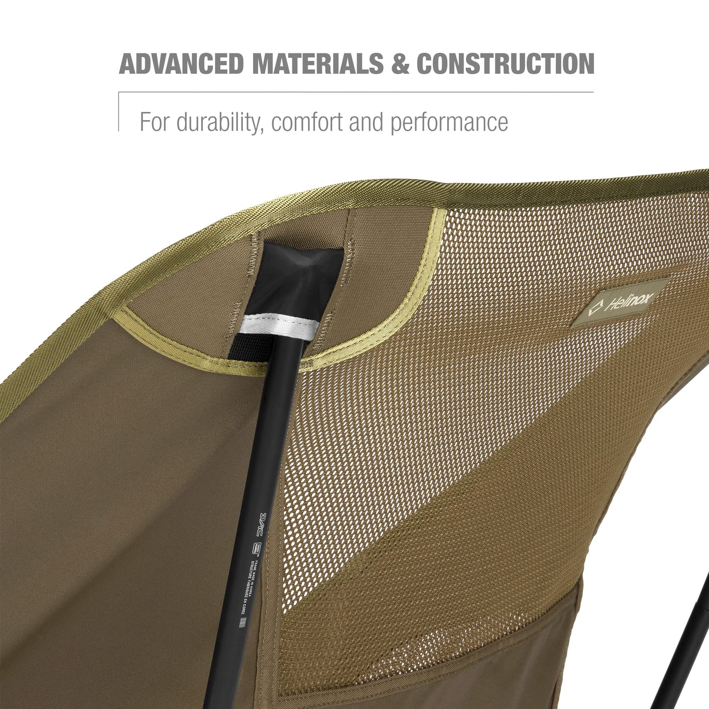 Helinox Chair One XL Lightweight, Portable, Collapsible Camping Chair, Coyote Tan