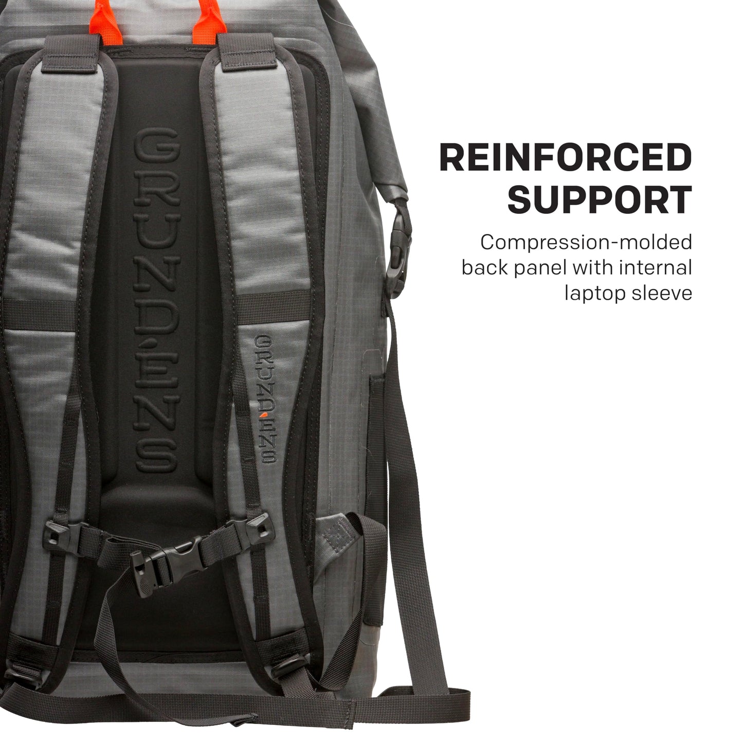Grundéns Wayward Roll Top Backpack | Waterproof, 38L, Anchor