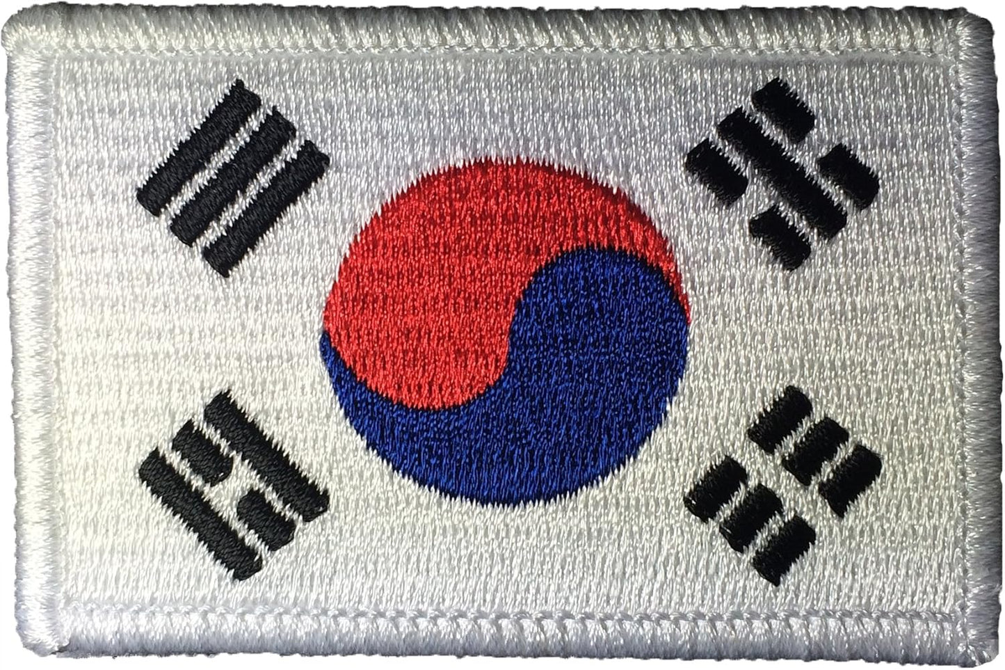 Tactical South Korea Flag Hook and Loop Fastener Backing Patch - 2"x3" - by Ranger Return (RR-TACT-0SKR-FLAG)