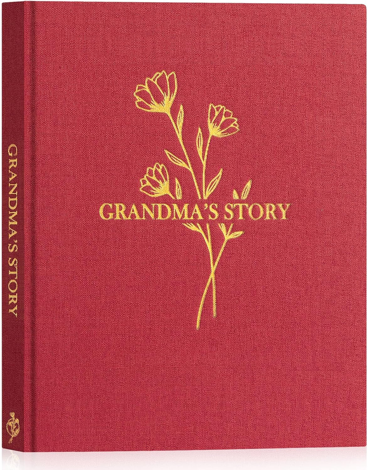 Lanpn Grandma Life Story Book Journal with 260+ Prompts, Linen Hardcover Grandmother Guided Journal Memory Keepsake Book to Fill Out, Birthday Mother's Day Christmas Gift for Grandmas, Purple