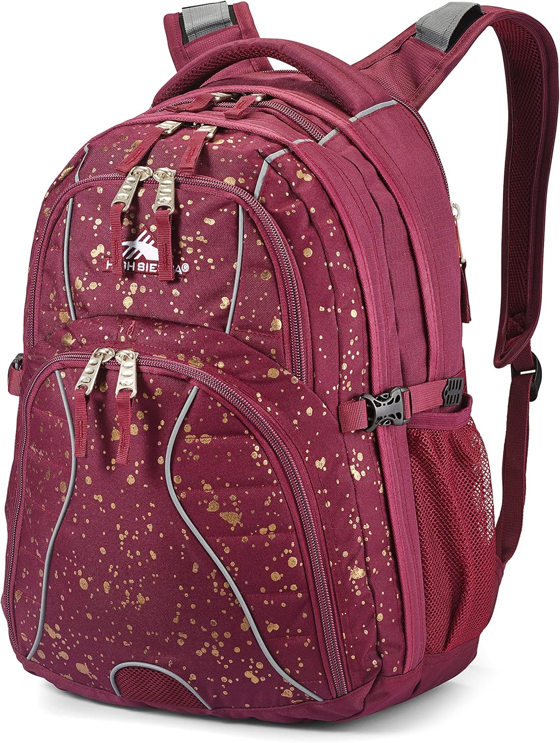 High Sierra Swerve Laptop Backpack, Crimson/Black, One Size