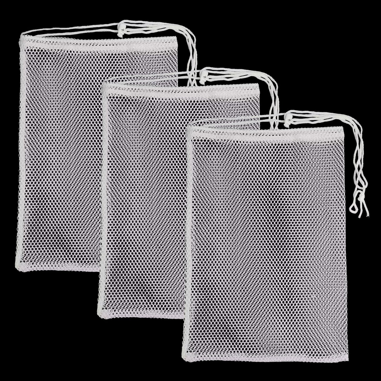 3 Pieces Shark Shooter Premium Nylon Mesh Chum Bag for Enhanced Fishing Attraction 12 x18 inch Chum Bag with Drawstring
