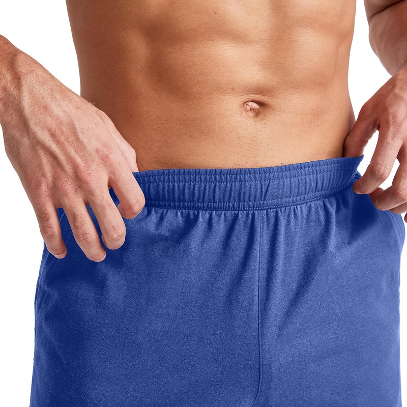 Hanes Men's Originals Cotton Shorts with Pockets, Pull-on Jersey Gym Shorts, 7"