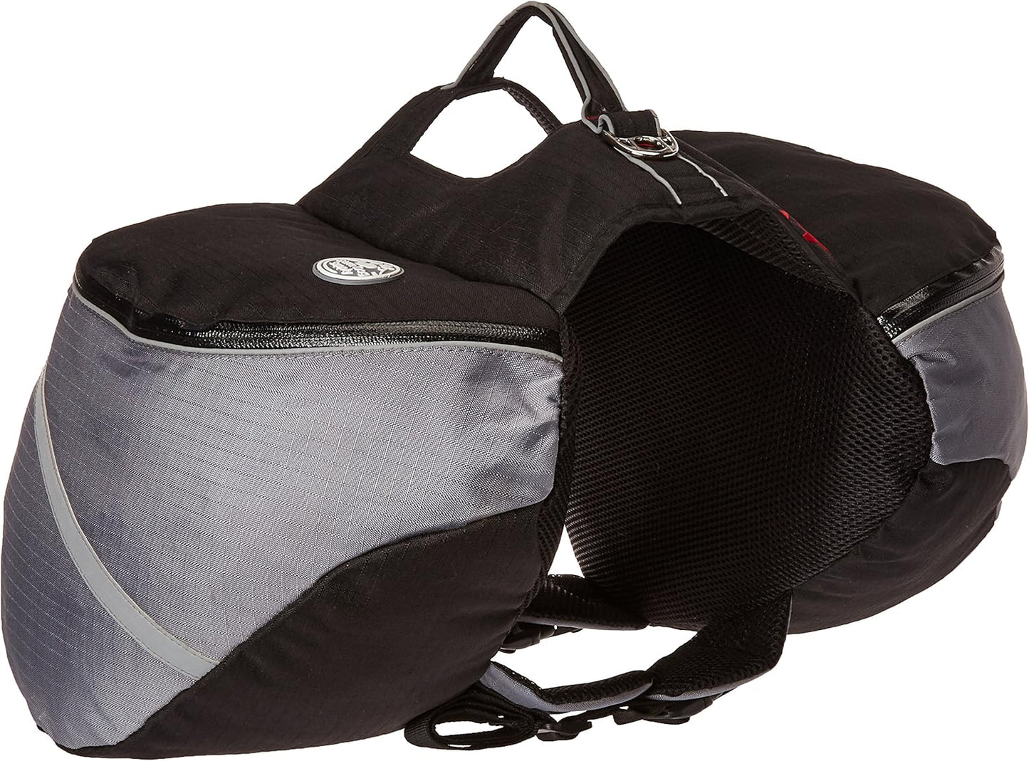Doggles Dog Backpack, Extreme Medium, Gray/Black