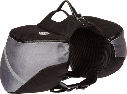 Doggles Dog Backpack, Extreme Medium, Gray/Black