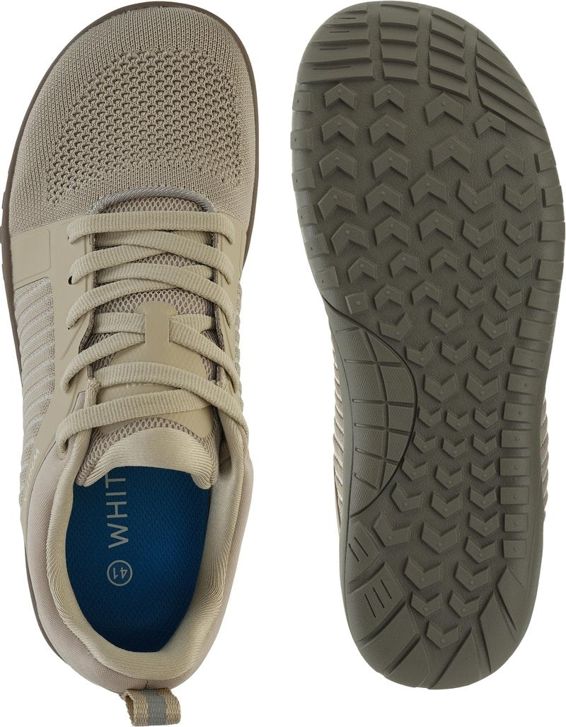 WHITIN Women's Wide Trail Running Shoes Barefoot Minimalist Sneakers Zero Drop Size 10 Cross Training Walking Hiking Fitness Lightweight Khaki 41