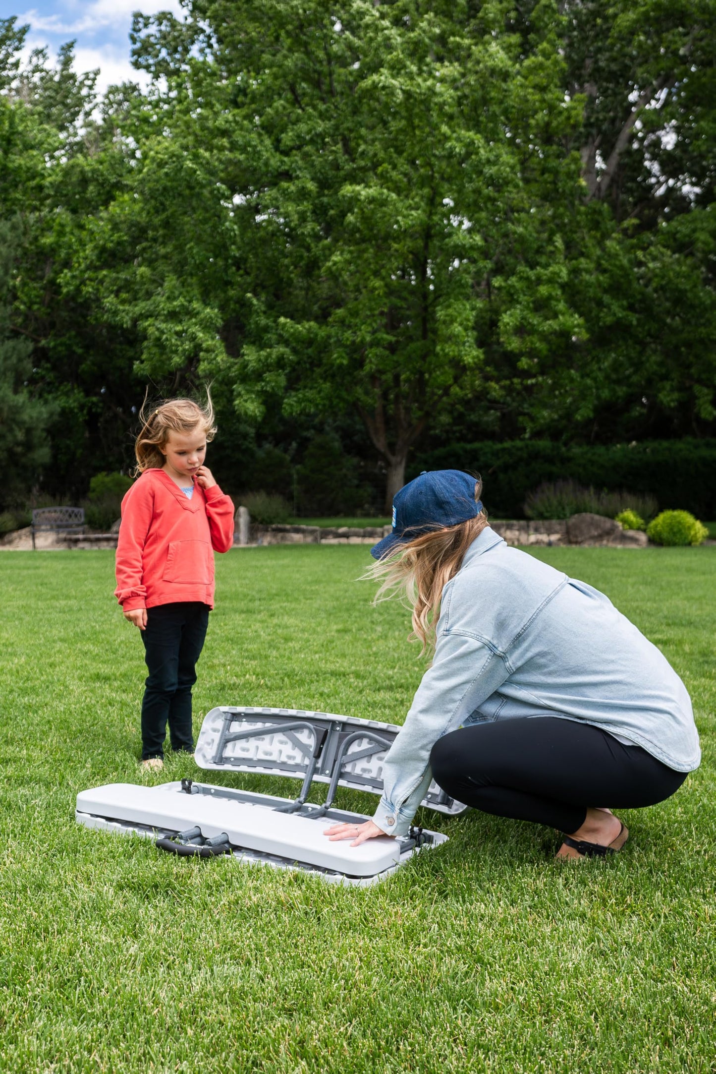 Stansport Compact Kids Picnic Table (G-940), White