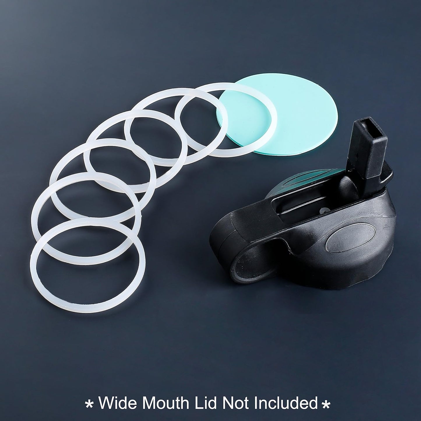Greant 6 PCS O Ring for HydroFlask Wide Mouth Lid, 2'' to 2.3'' Rubber Seal for Hydro Flask Lid, fit Hydroflask Gasket Replacement, 3 Sizes for Different Lids