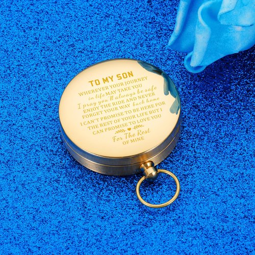 for College Guys, for 18 Year Old Boy, Compass Graduation Gift for Sons Adult, Compass for Kids, First Communion Gifts for Boys, Baptism Christian Inspiration Gift for Grandson