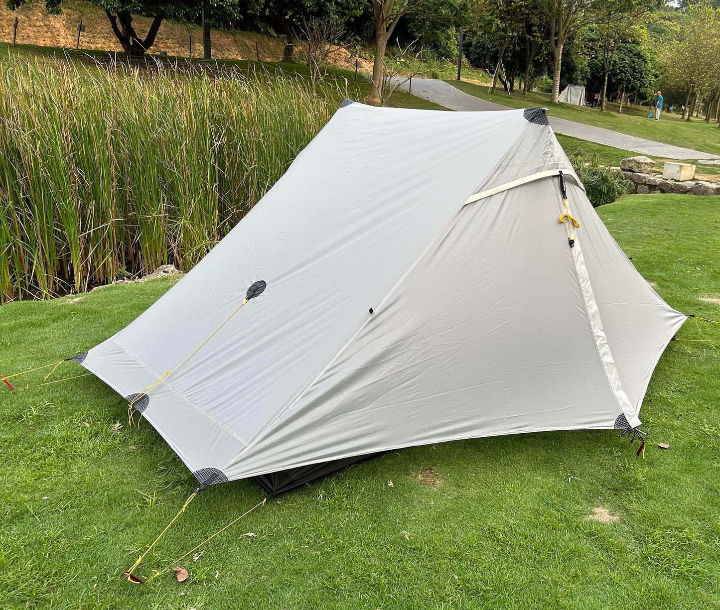 ROOMEDAL 3F UL Gear Lanshan PRO Lanshan Ultralight Tent 4 Season Backpacking Tent for 1 Person, Waterproof Professional Tents for Camping, Trekking, Kayaking, Climbing, Hiking