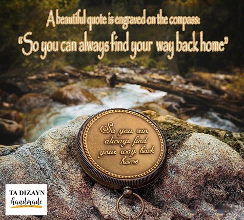 So You Can Always Find Your Way Back Home Engraved Compass - Religious Gifts for Men, Boys' Baptism & Confirmation, Christian & Catholic Personalized Sentimental Graduation Inspirational
