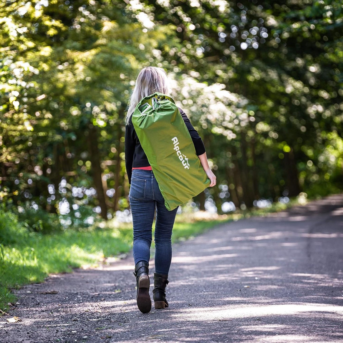 Alpcour Folding Camping Cot – Extra Strong Single Person Small-Collapsing Bed in a Bag w/Pillow for Indoor & Outdoor Use – Deluxe Comfortable Extra Heavy Duty Design Holds Adults & Kids Up to 440 Lbs