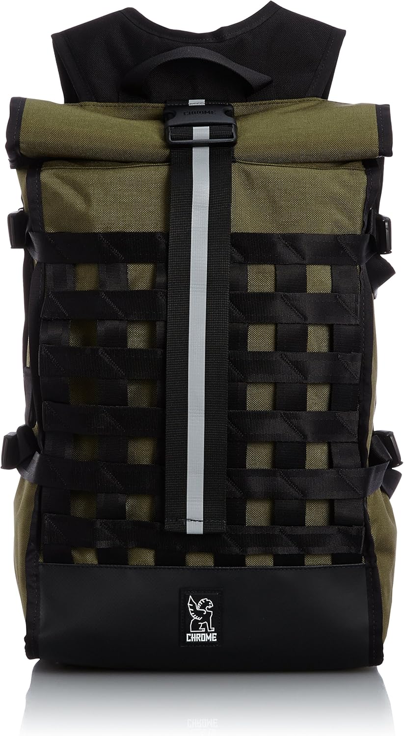 Chrome Industries Pro Barrage Waterproof Roll-Top Satchel Backpack Black Black