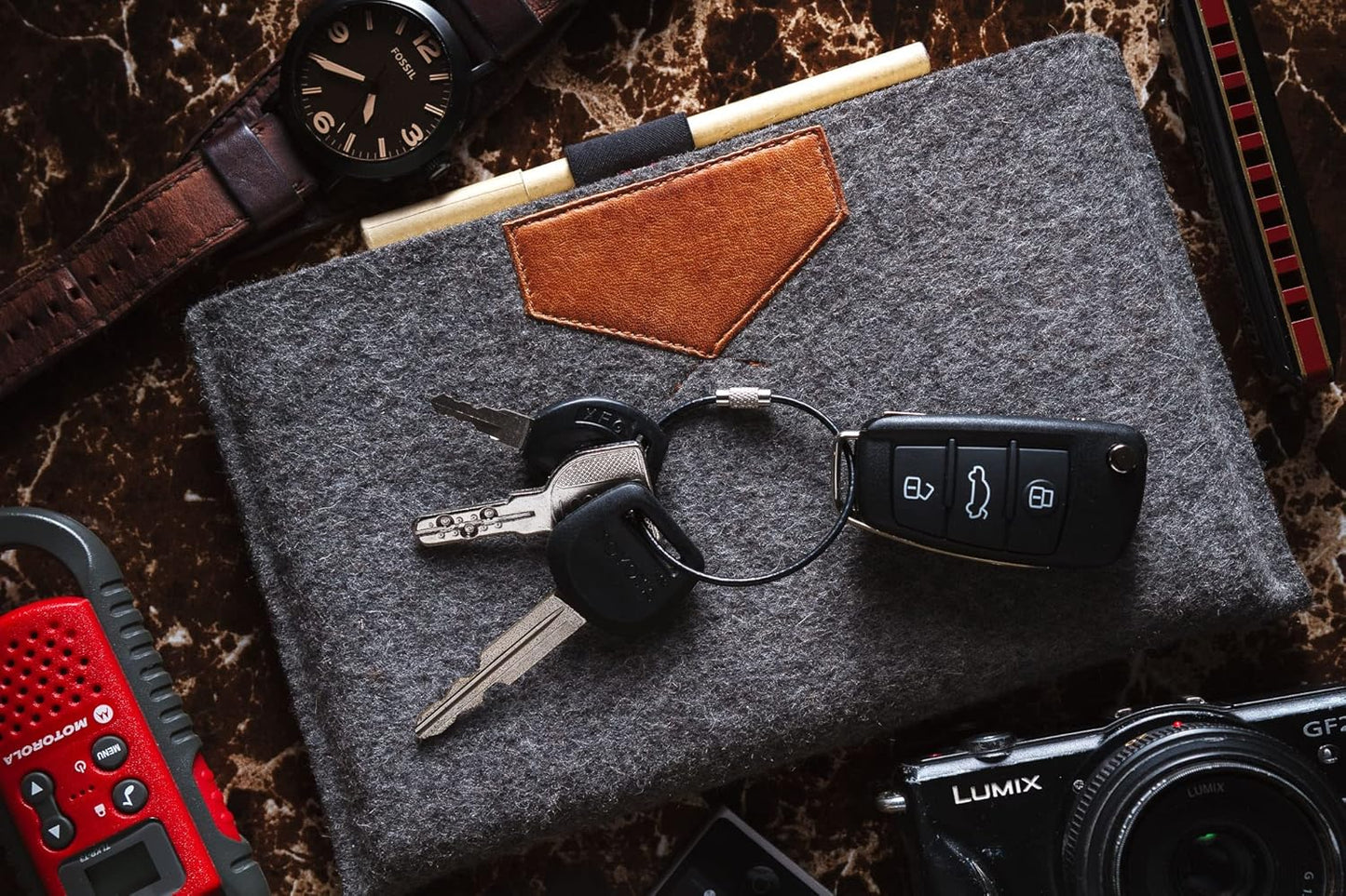 Large Key Ring Wire Stainless Steel Keychain Car Cable Keyring Loop Luggage Tag Hinge Keepers Binding Carabiner Big Locking